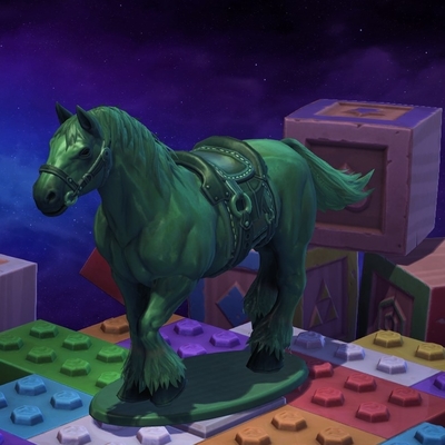 Green Army Horse